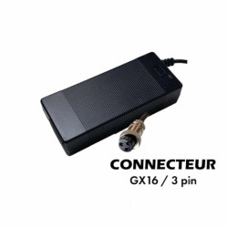 Chargeur 60v ➡️ 67.2v / 2a (connecteur Gx16-3p) – Trottinette électrique