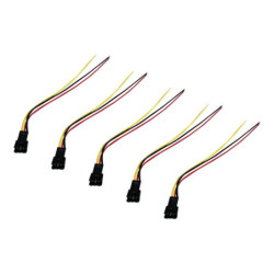 Prise Jst 3 Pin Avec Câble Mâle x5 – Trottinette électrique