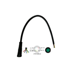 Connecteur Étanche 5 Pins Femelle – Trottinette électrique