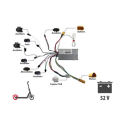 Contrôleur Avant ou Arrière 52v Pour Z8x (arrière (b) ) – Trottinett