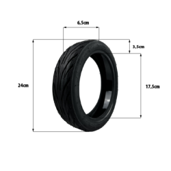 Pneu 60/65-6.9 Avec Gel Ninebot g2 Roue Arriere – Trottinette électr