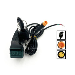 Contacteur à Clé Affichage Voltage Contacteur Etanche 3 Pins Male – Trottinette électrique