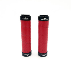 Poignées Style Carbone Bleu/noir/rouge – Trottinette électrique