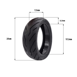 Pneu Route 10.5x2.75 Tubeless Avec Gel Anti-crevaison Nineb - PN-107