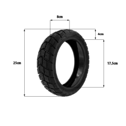 Pneu Off Road 10.5x2.75 Tubeless Avec Gel Anti-crevaison – Trottinet