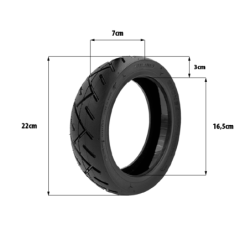 Pneu 250x64 Gel Anti Crevaison Xiaomi 4 Ultra Navee S65 – Trottinett