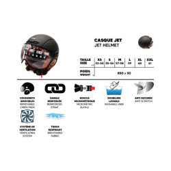 Casque Jet Frv Gris Graphite Mat (taille xs à Xxl) (xxl) – Trottinet