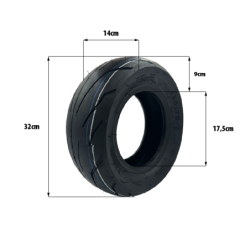 Pneu Tubeless 135/75-7 (13x5.5-7) Teverun 7260r – Trottinette électr
