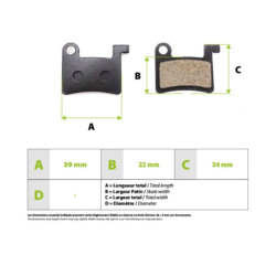 Plaquettes de Freins Semi Metal Dyisland – Trottinette électrique