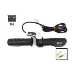 Poignée Accelerateur Draisienne 36v Indicateur Batterie – Trottinette électrique