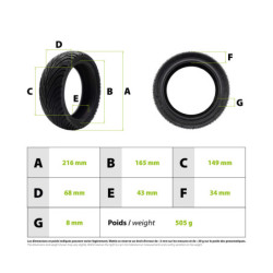Pneu 9x2.50-6 Nami Stellar Tubeless – Trottinette électrique