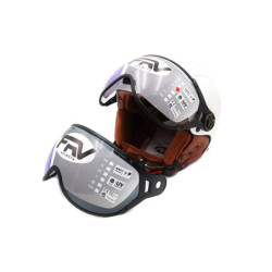 Casque Jet Frv Blanc Brillant (taille xs à Xxl) (xxl) – Trottinette
