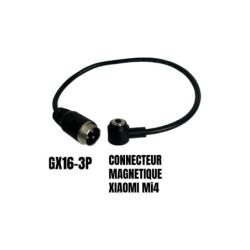 Adaptateur Gx16-3 Pins Male Vers Connecteur Magnetique Xiaomi Mi4 –