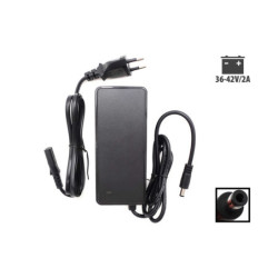 Chargeur 36v – 42v / 2a (connecteur dc 5.5 – 2.5mm) – Trottinette él