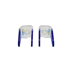 CARBONREVO CACHE LED AVANT BLEU TRANSLUCIDE - PAIRE - DUALTRON RAPTO