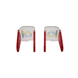 CARBON REVO CACHE POUR LED AVANT ROUGE - 1 PAIRE - DUALTRON RAPTOR/1
