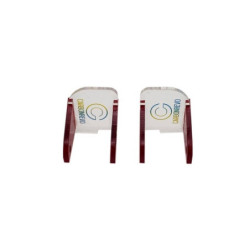 CARBONREVO CACHE LED AVANT ROUGE TRANSLUCIDE -PAIRE - DUALTRON RAPTO
