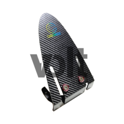 CARBON REVO GARDE BOUE ARRIÈRE V2 (RONDELLES ROUGES) - DUALTRON 1/2