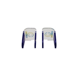 CARBON REVO CACHE POUR LED AVANT BLUE - 1 PAIRE - DUALTRON RAPTOR/1/
