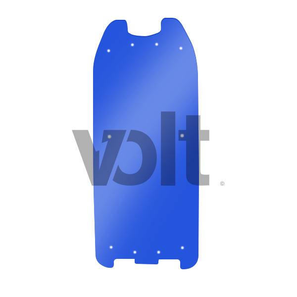 CARBON REVO DOUBLURE DE DECK 3MM BLEU TRANSLUCIDE - DUALTRON 2 pour CarbonRevo | M365 France