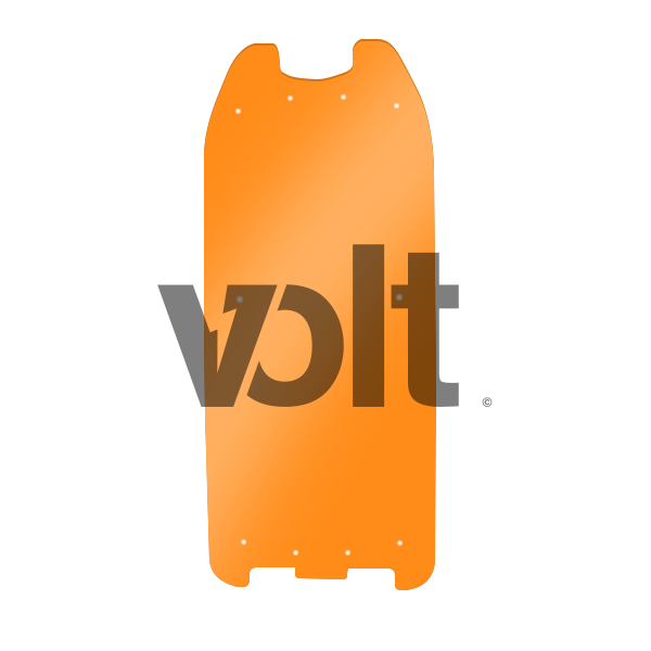 CARBON REVO DOUBLURE DE DECK 3MM ORANGE TRANSLUCIDE - DUALTRON 2 pour CarbonRevo | M365 France