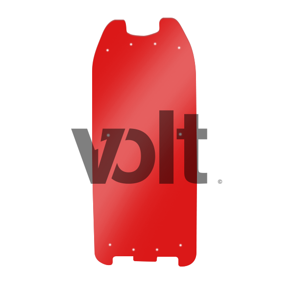CARBON REVO DOUBLURE DE DECK 3MM ROUGE TRANSLUCIDE - DUALTRON 2 pour CarbonRevo | M365 France