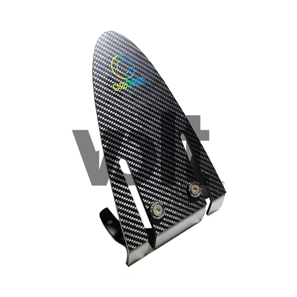 CARBON REVO GARDE BOUE ARRIÈRE V2 RALLONGÉ (RONDELLES NOIRES) - DUALTRON 1/2 pour CarbonRevo