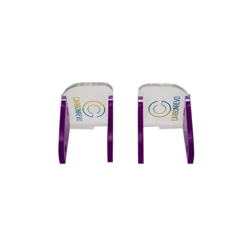 CARBONREVO CACHE LED AVANT VIOLET - PAIRE - DUALTRON RAPTOR/1/2/ULTRA pour Ultra 1 | M365 France