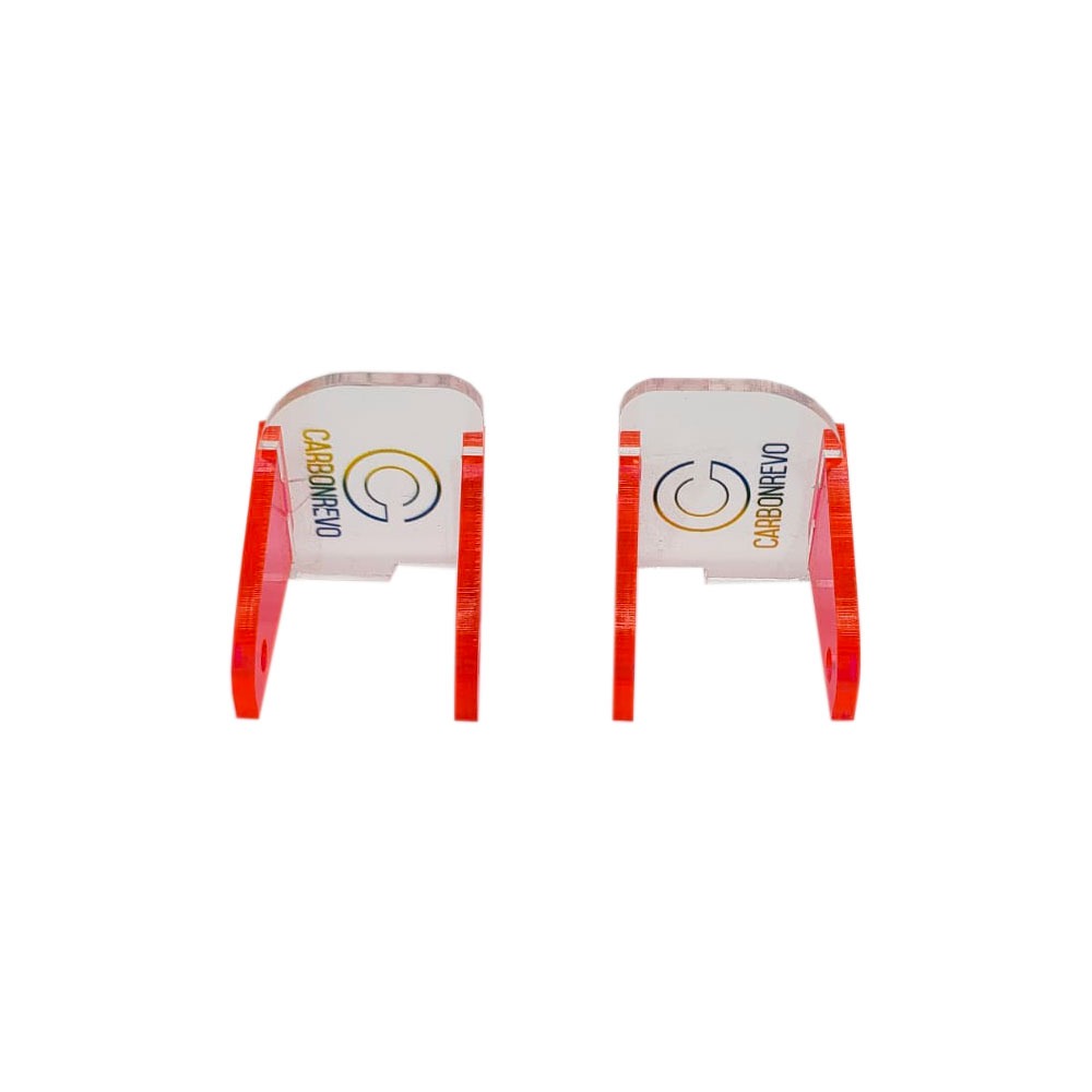 CARBONREVO CACHE LED AVANT ROSE TRANSLUCIDE - PAIRE - DUALTRON RAPTOR/1/2/ULTRA pour Ultra 1 | M365 France