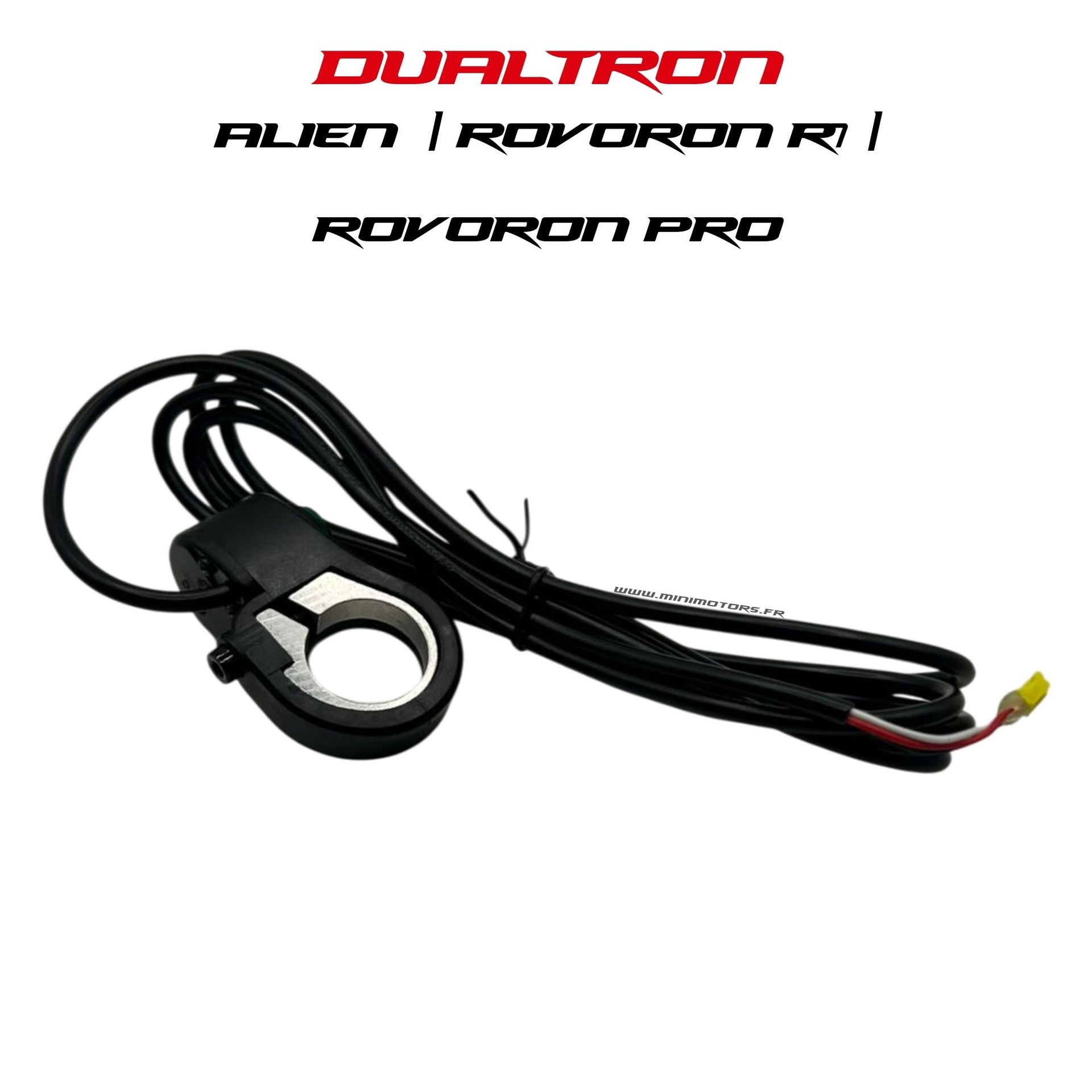 BOUTON TURBO AVEC CABLE(1800MM) pour R7