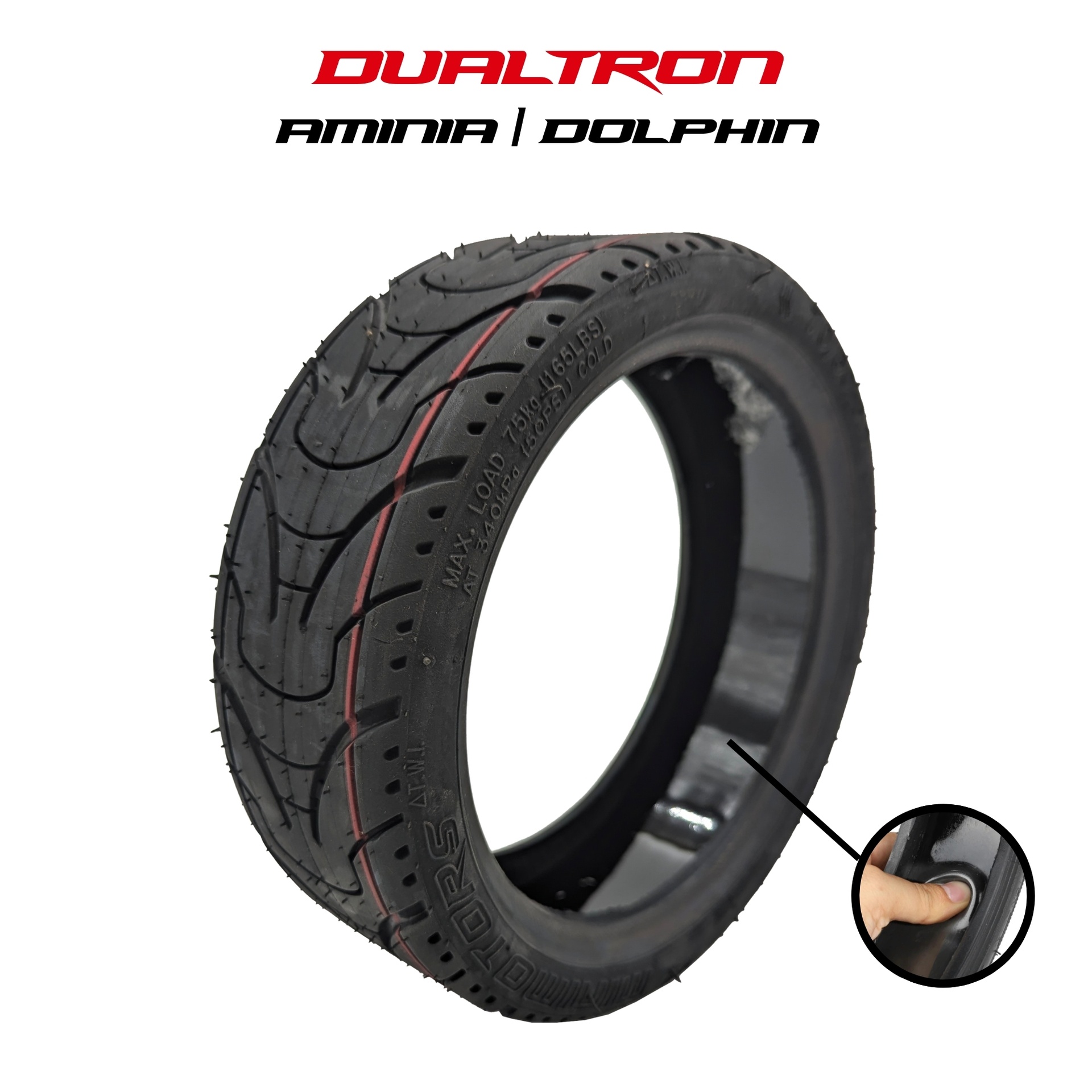 PNEU AVANT ANTI-CREVAISON pour Aminia Double 15.6Ah | M365 France