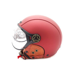 Casque JET FRV bordeaux mat (taille XS à XXL)